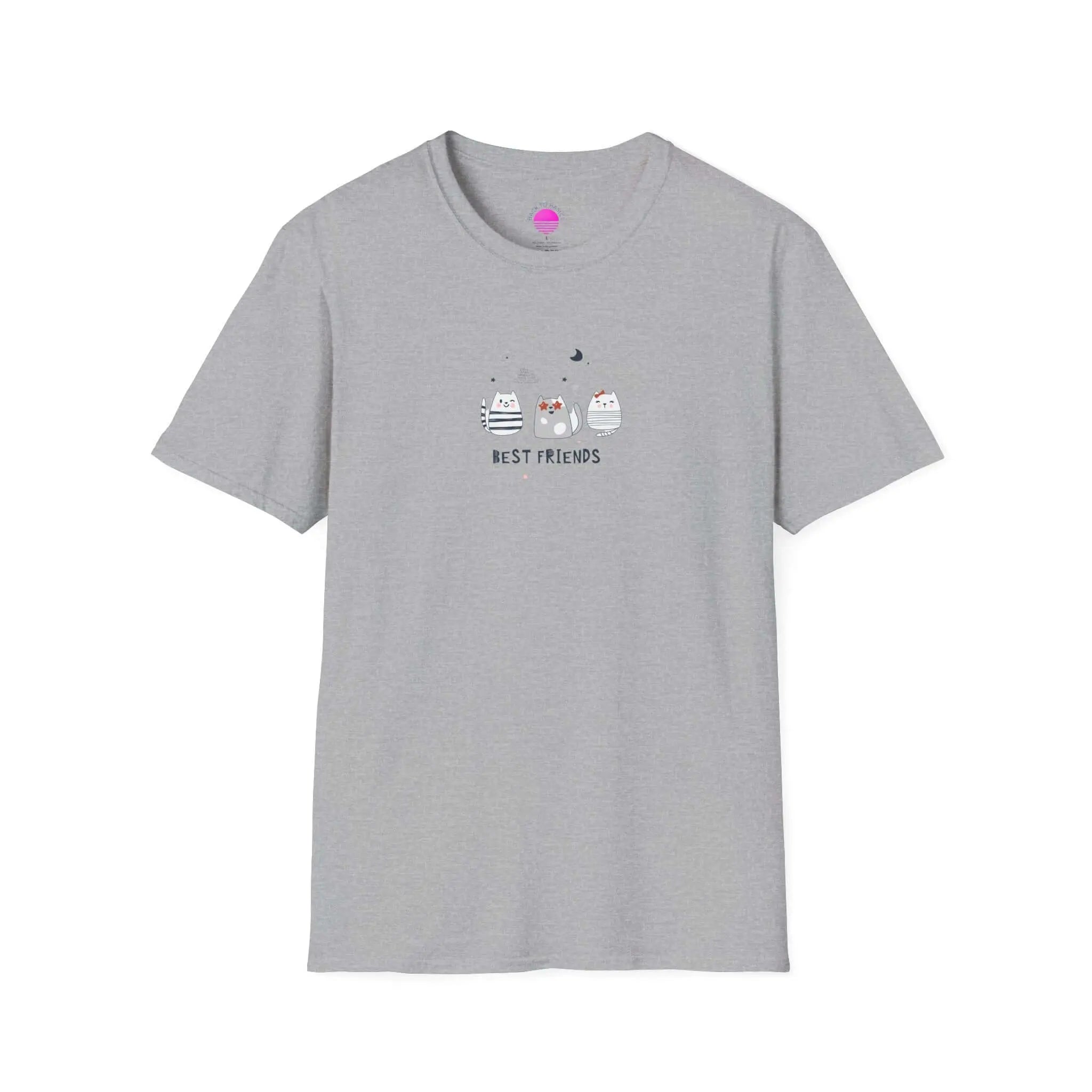 Cat Best Friends T-Shirt — Matching Cat Lover Tee Printify