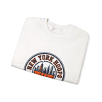 New York Hoops Varsity Crewneck Sweatshirt | City Basketball, Collegiate Printify