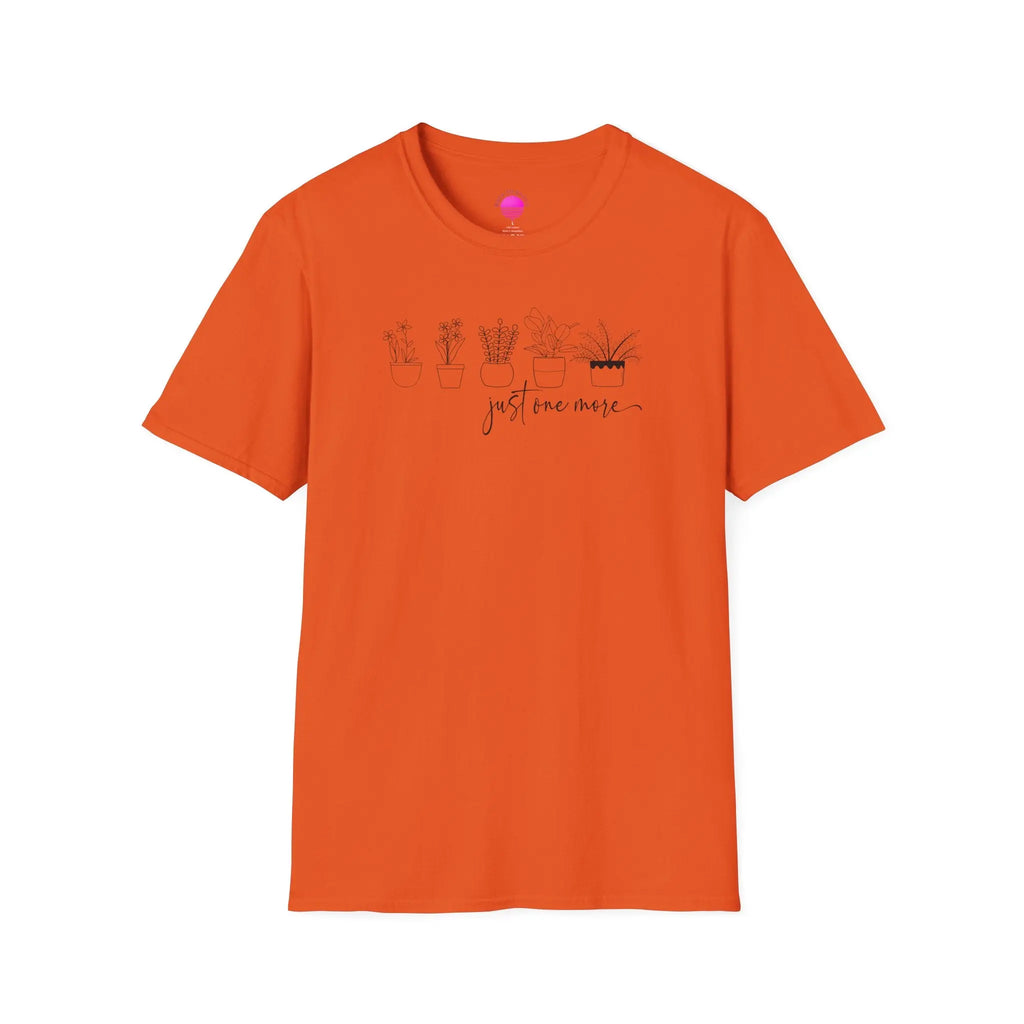 Plant Lover T‑Shirt — “Just One More” Potted Succulent Tee Printify