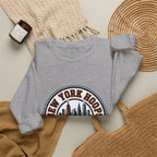 New York Hoops Varsity Crewneck Sweatshirt | City Basketball, Collegiate Printify