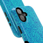 Android aqua blue leopard all over print phone case