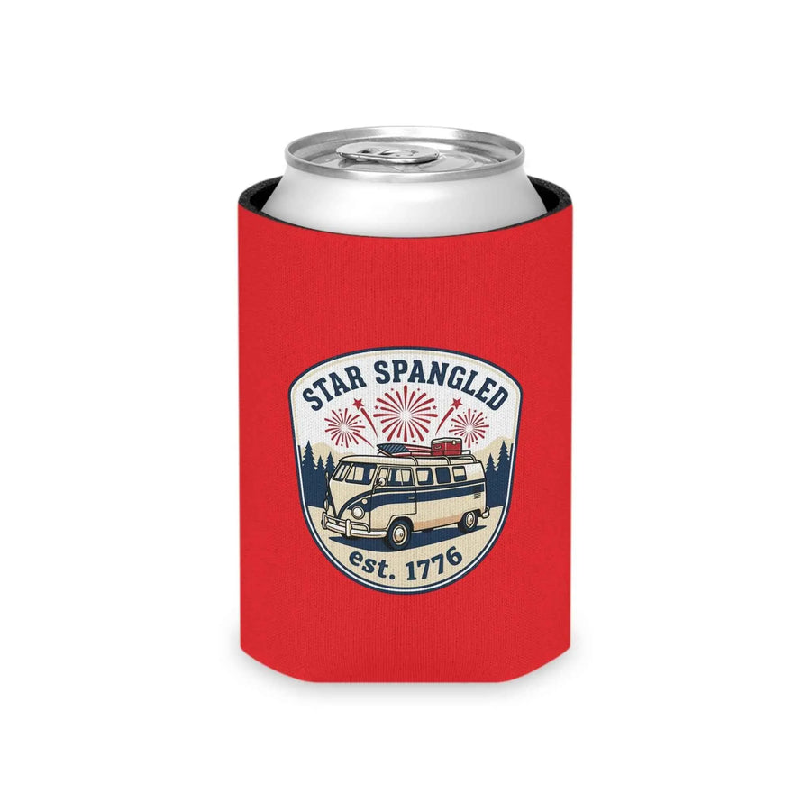 Star Spangled Van Can Koozie — Patriotic 1776 RV Beer Cooler