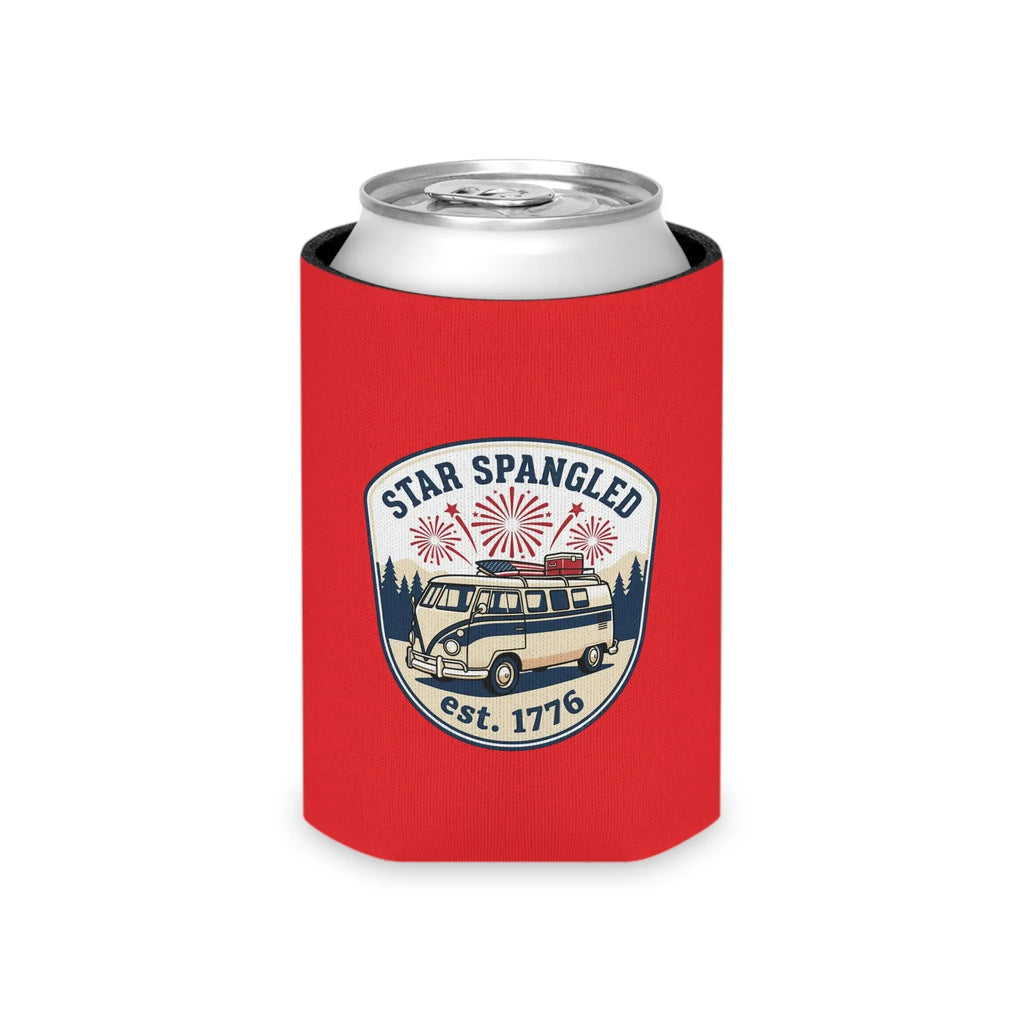 Star Spangled Van Can Koozie — Patriotic 1776 RV Beer Cooler