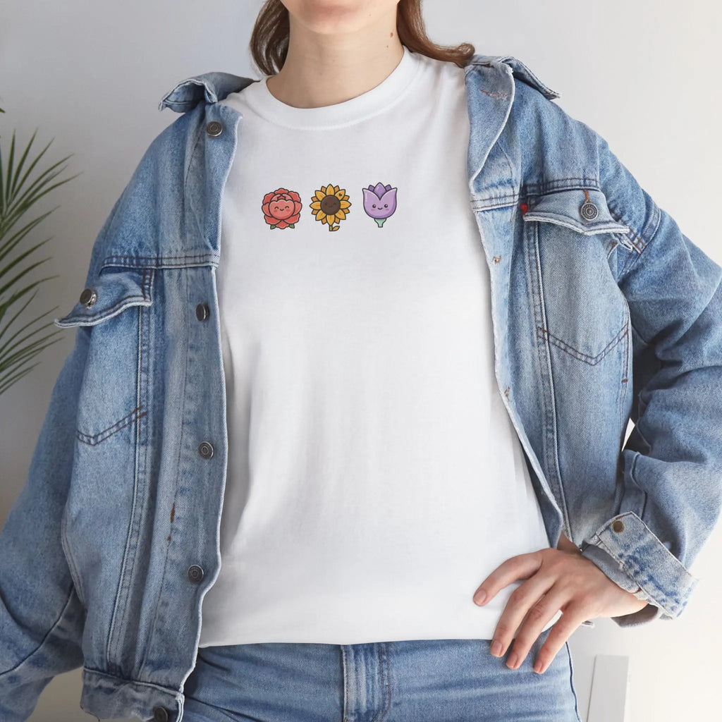 Back to School Flower Tee — Floral Teacher & Student Welcome Shirt Printify