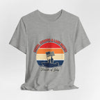 Stars Stripes & Lake Vibes Tee | vintage USA, red white blue Printify