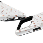 Heart Doodle Shockproof Phone Case — Cute Neutral Tiny Hearts Design Printify