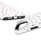Heart Doodle Shockproof Phone Case — Cute Neutral Tiny Hearts Design Printify