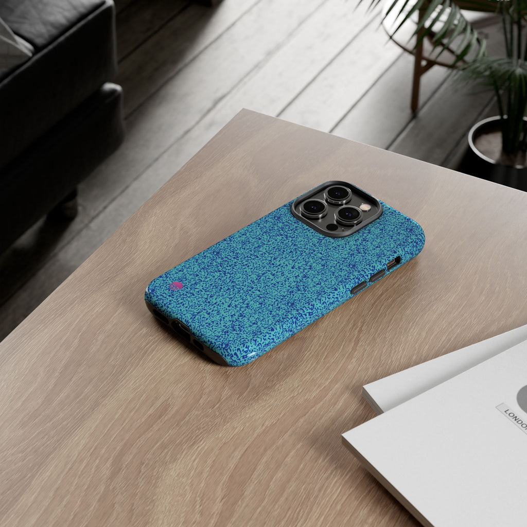 All over print iphone cases aqua blue