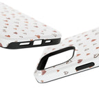 Heart Doodle Shockproof Phone Case — Cute Neutral Tiny Hearts Design Printify