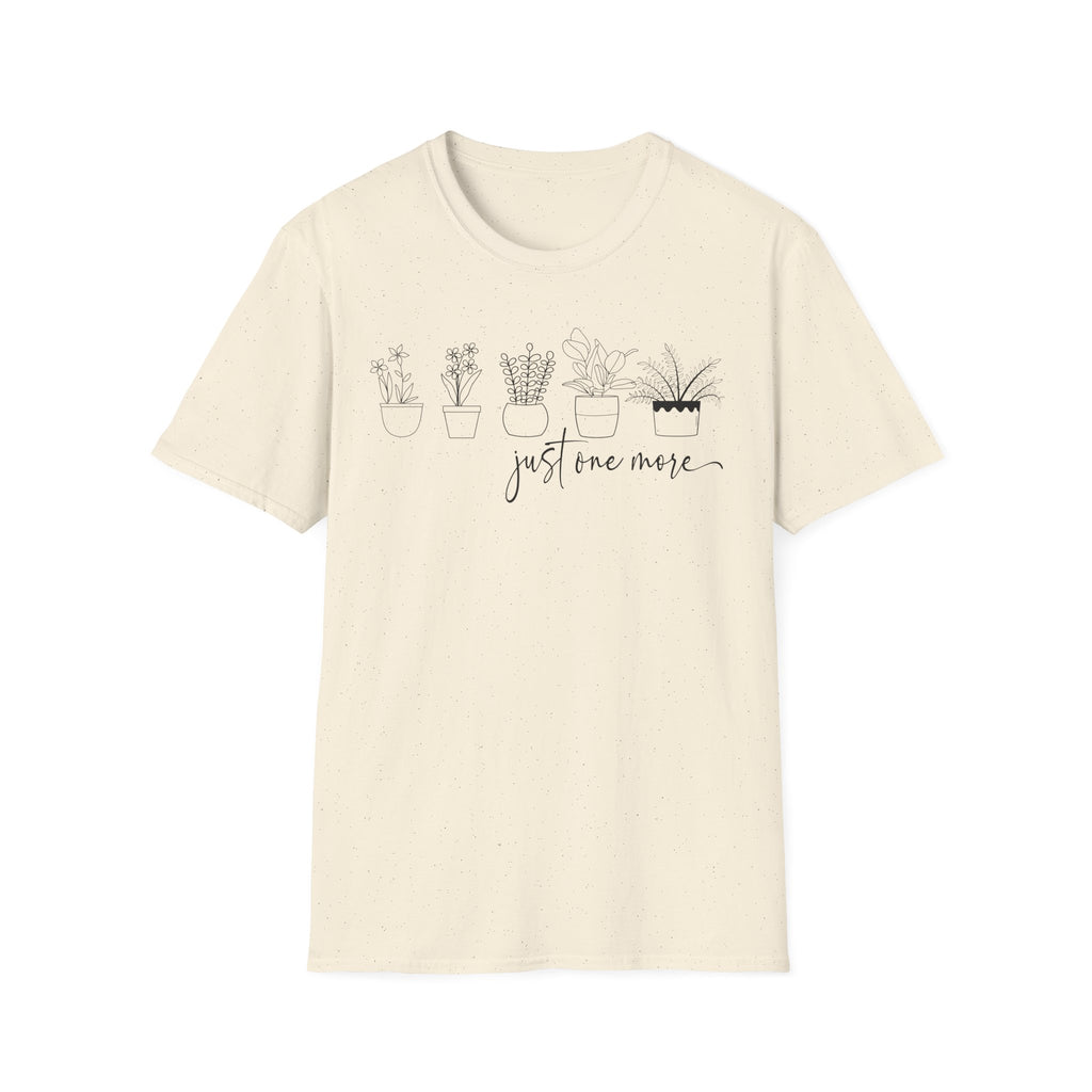 Unisex Softstyle T-Shirt ‘just one more’ for plant lovers