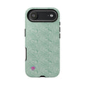 All over print Green pastel whirls iphone case
