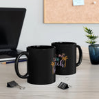 Take Me to the Beach Black Ceramic Mug — Tropical Palm Coffee Cup (11oz/15oz) Printify