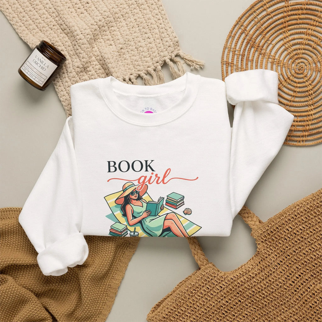Book Girl Summer Sweatshirt | BookTok, Bookish Summer Aesthetic Printify