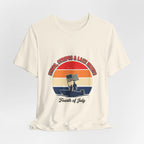 Stars Stripes & Lake Vibes Tee | USA, red white blue Printify