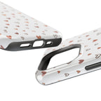 Heart Doodle Shockproof Phone Case — Cute Neutral Tiny Hearts Design Printify