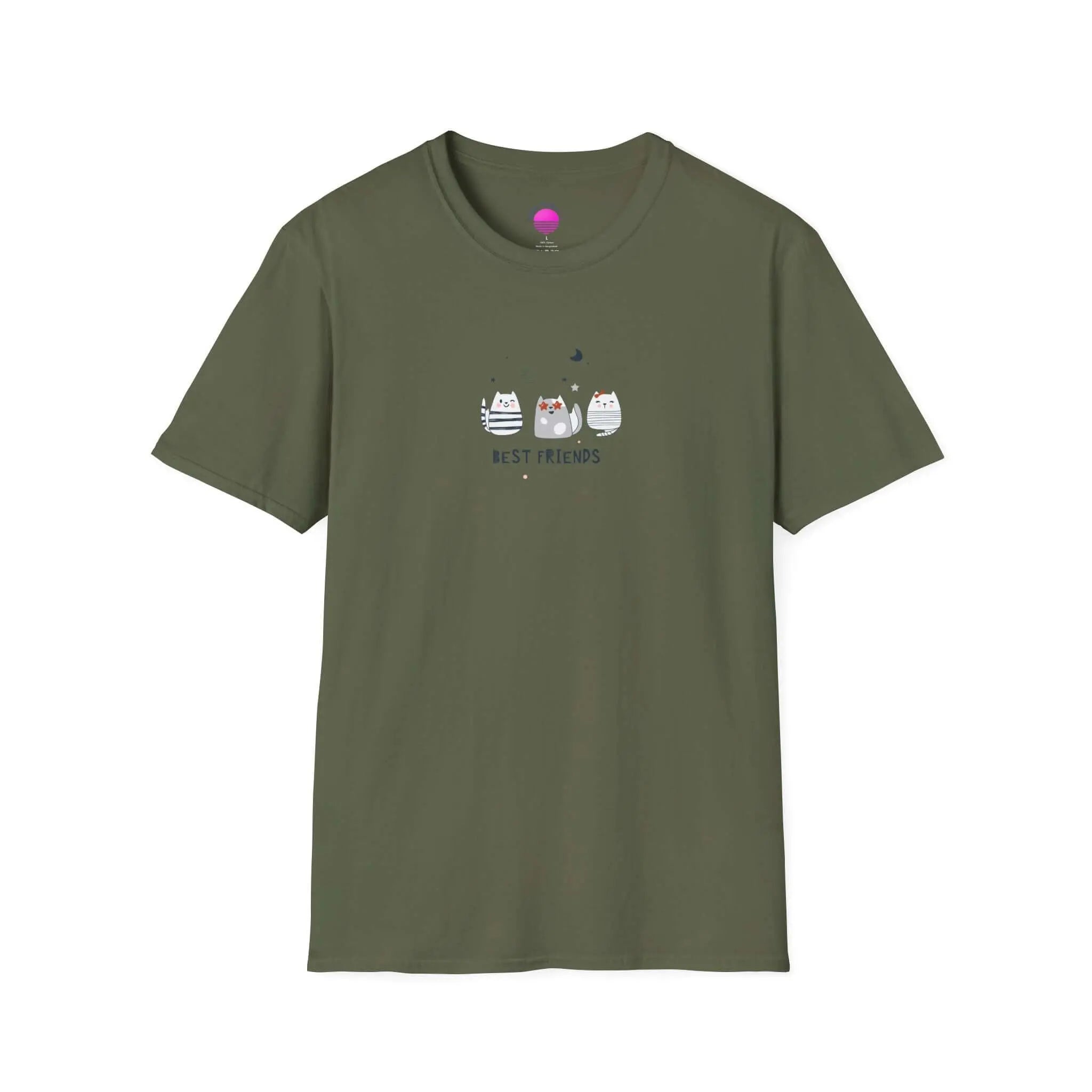 Cat Best Friends T-Shirt — Matching Cat Lover Tee Printify