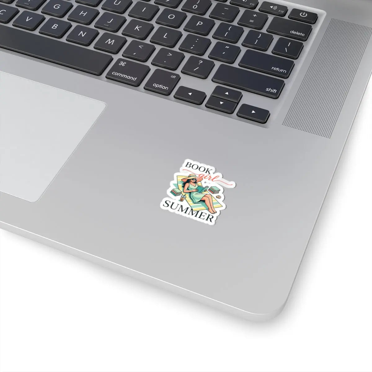 Book Girl Summer Sticker — Literary Aesthetic Kiss-Cut Sticker Printify
