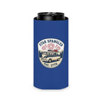 Star Spangled Van Can Koozie — Patriotic 1776 RV Beer Cooler Printify