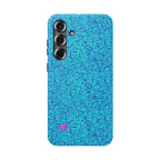 Android aqua blue leopard all over print phone case