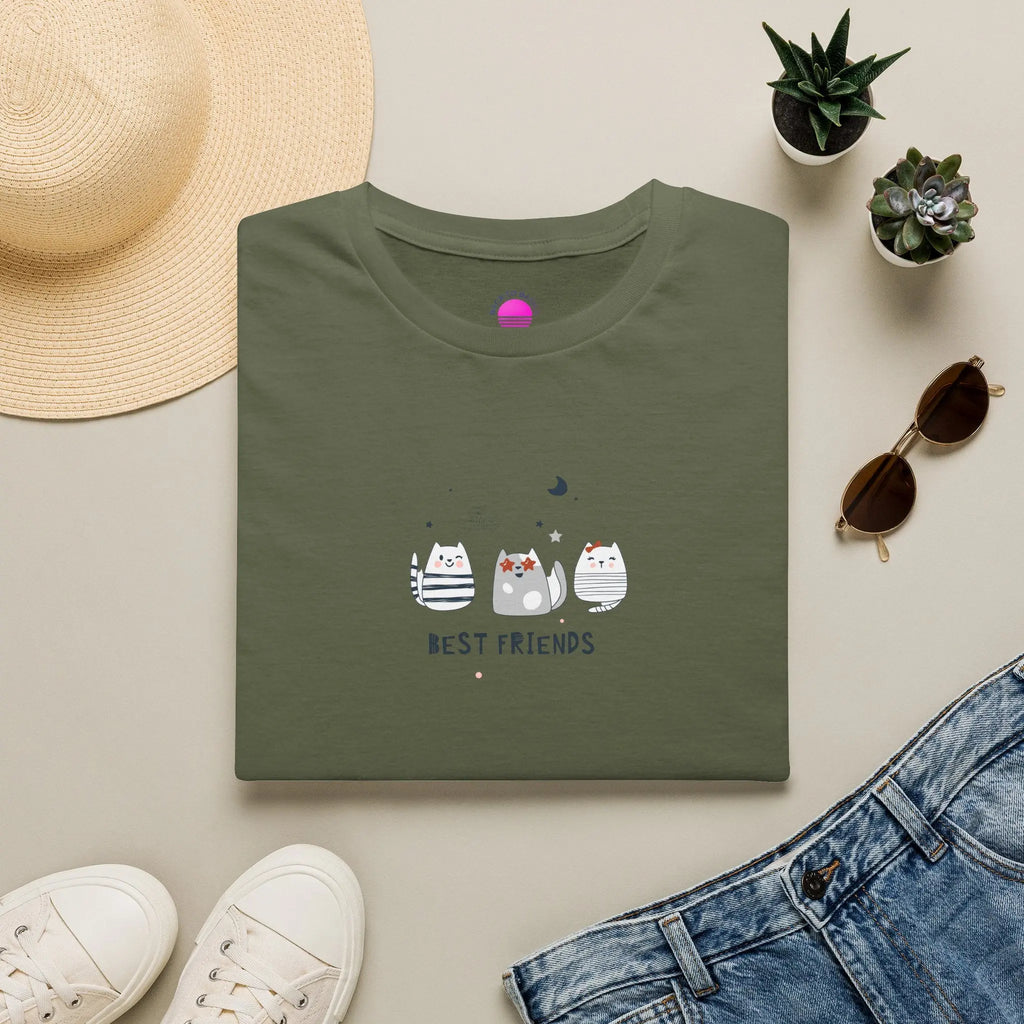 Cat Best Friends T-Shirt — Matching Cat Lover Tee Printify