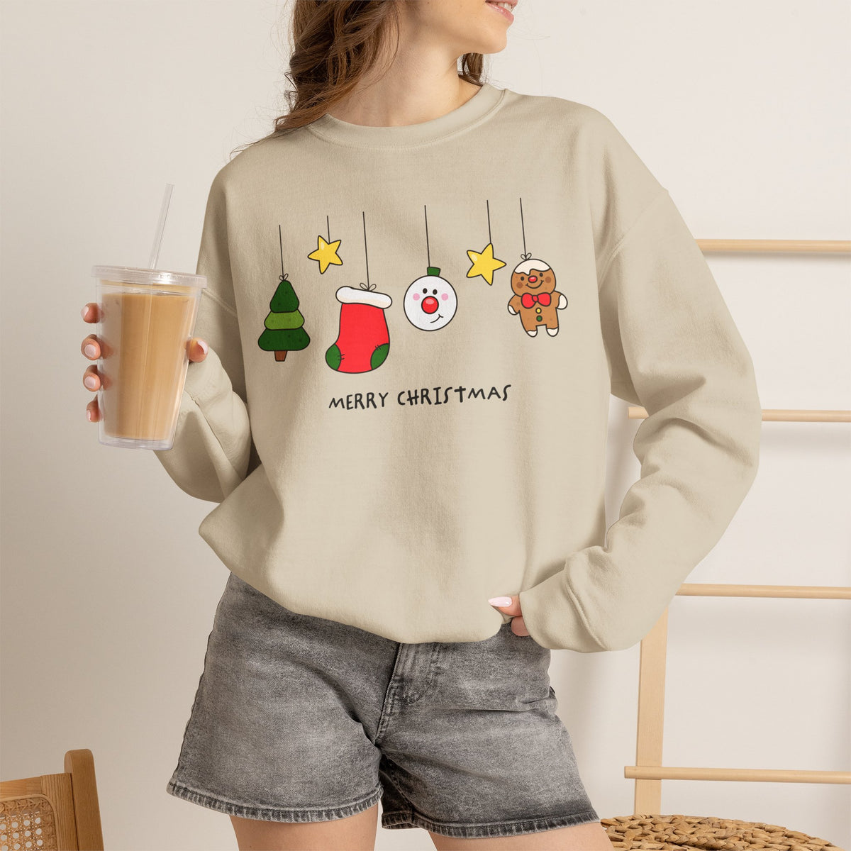 Merry Christmas Festive Character Sweatshirt (global)