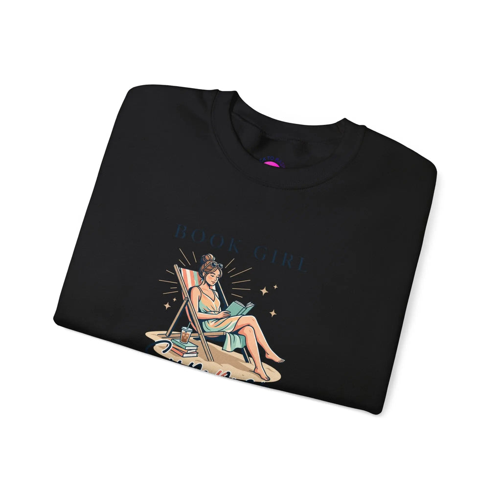 Book Girl Summer Sweatshirt | BookTok, Beach Reads, Bookish Summer Aesthetic Printify
