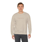 Cozy Crewneck Sweatshirt — Minimal 'COZY.' Soft White Pullover