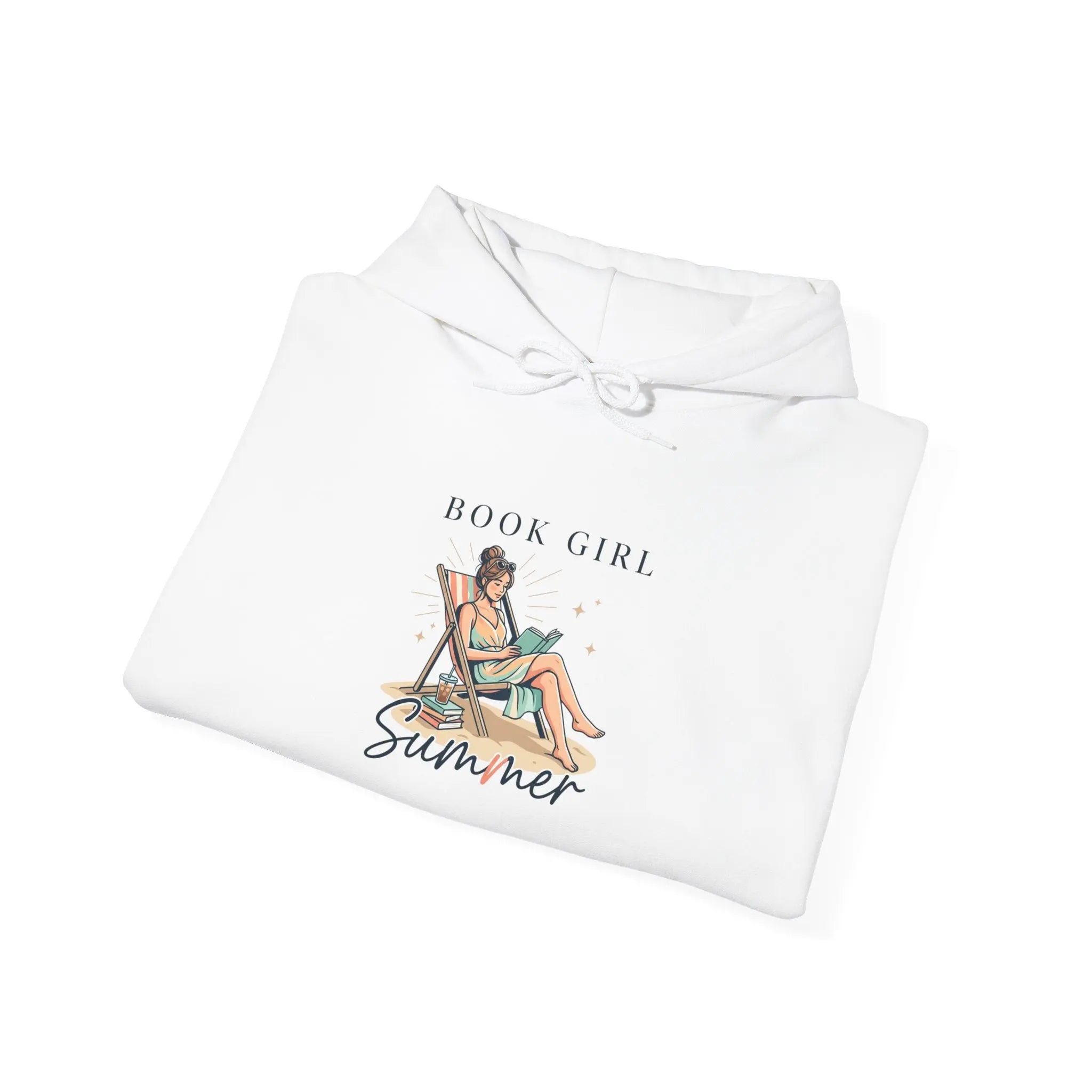 Book Girl Summer Hoodie | BookTok, Beach Reading, Bookish Aesthetic Printify