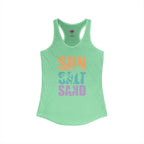 Sun, Salt and Sand Women's Racerback Tank – Summer Beach Tank Top Printify