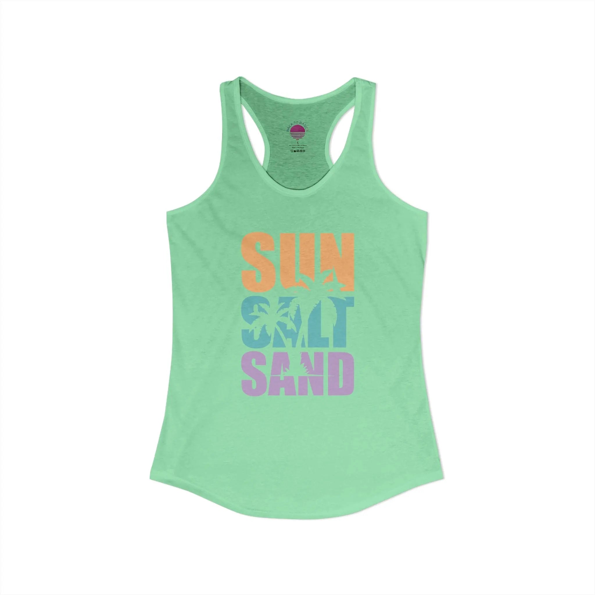 Sun, Salt, and Sand Women's Racerback Tank – Summer Beach Tank Top Printify