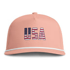 USA Rope Cap — Embroidered American Flag Baseball Hat Printify