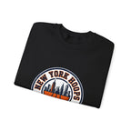 New York Hoops Varsity Crewneck Sweatshirt | City Basketball, Collegiate Printify