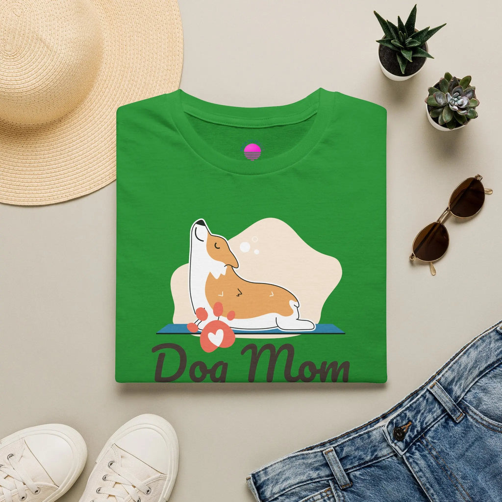 Dog Mom T-Shirt — Colorful Paw Print Tee for Pet Lovers Printify