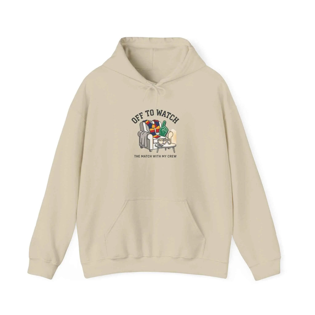 Off to Watch Soccer Hoodie | soccer watch party, cozy hoodie