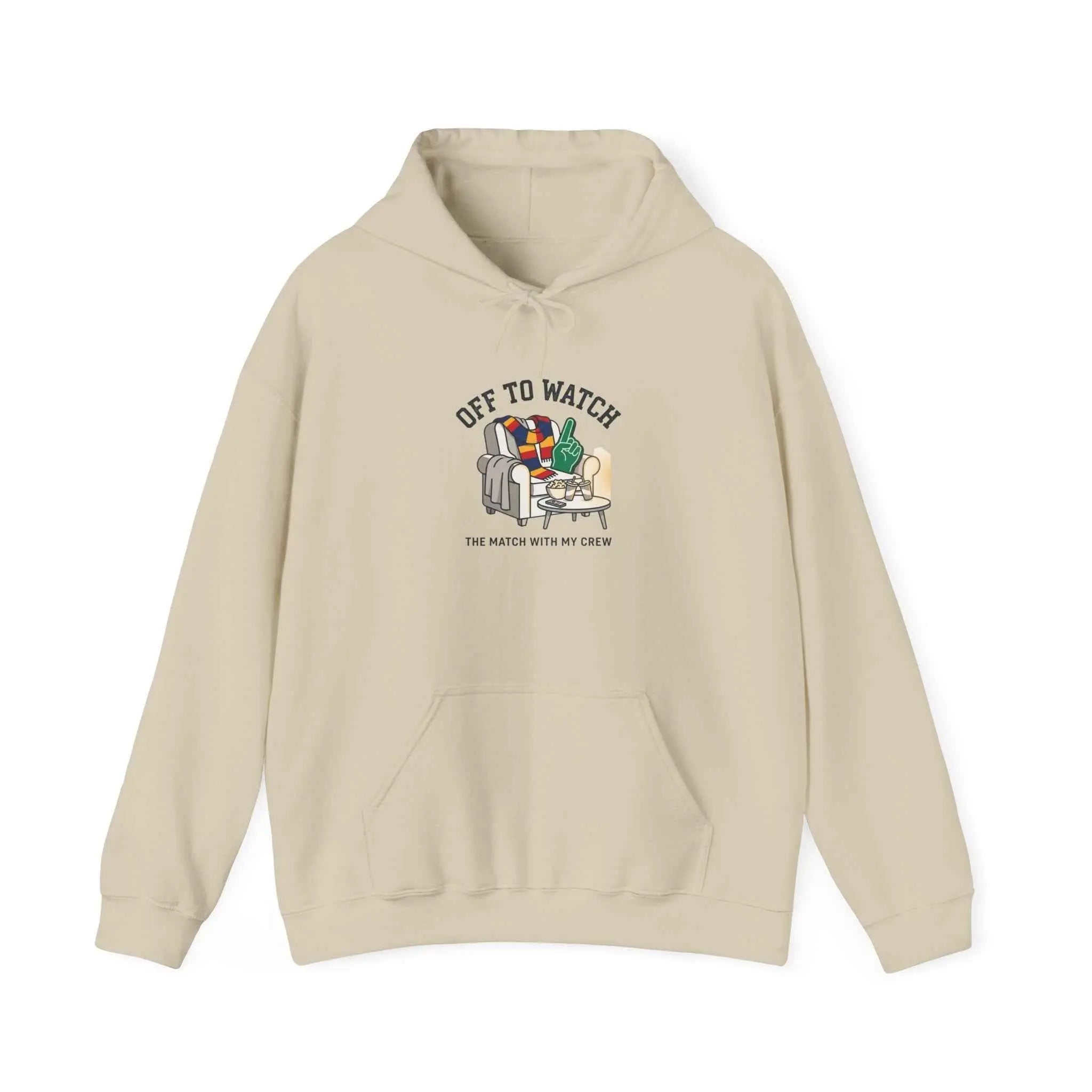 Off to Watch Soccer Hoodie | soccer watch party, cozy hoodie
