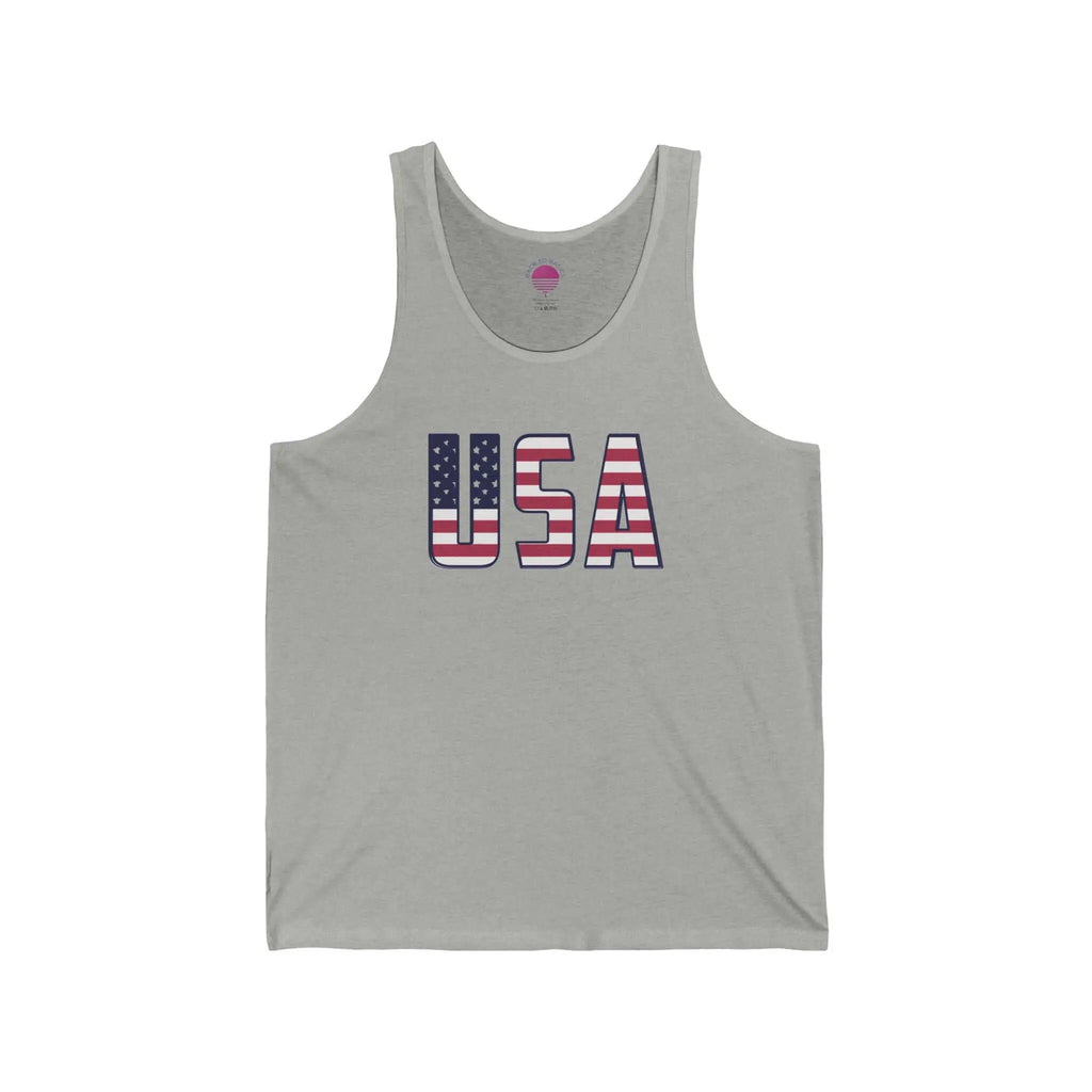 American Flag Tank Top — USA Patriotic 4th of July Graphic Tank Printify