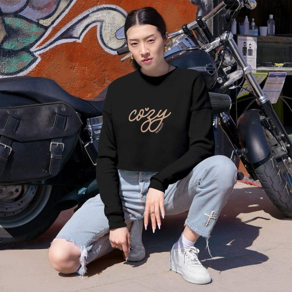 'Cozy Season' Women's Cropped Sweatshirt