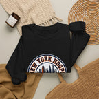 New York Hoops Varsity Crewneck Sweatshirt | City Basketball, Collegiate Printify