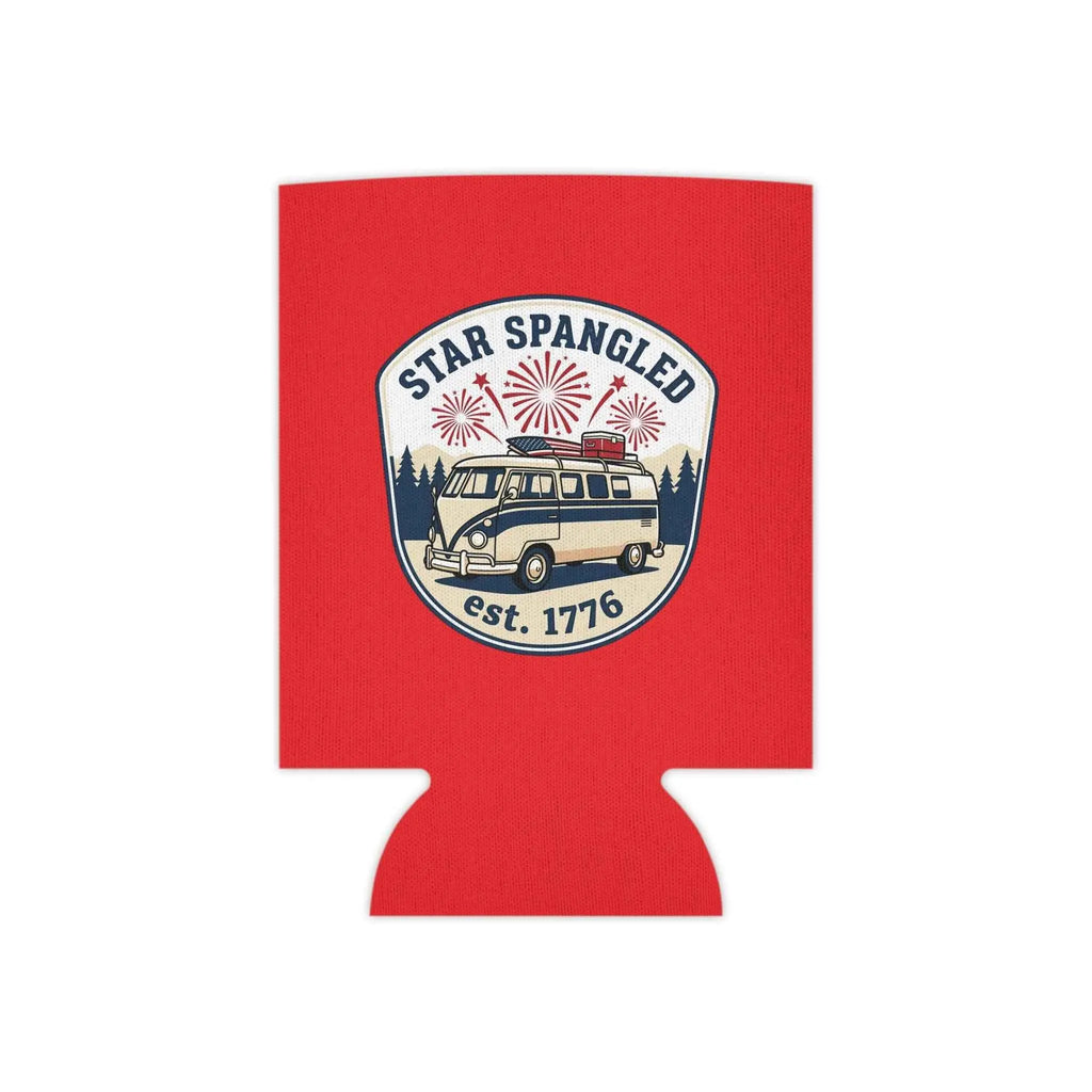 Star Spangled Van Can Koozie — Patriotic 1776 RV Beer Cooler