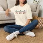 Patriotic Star Stripe T-Shirt — American Flag Stars & Stripes Tee Printify
