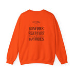 Fall Vibes Crewneck Sweatshirt — 'Happy Pumpkin' Spice Season Bonfires, Sweaters & Hayrides