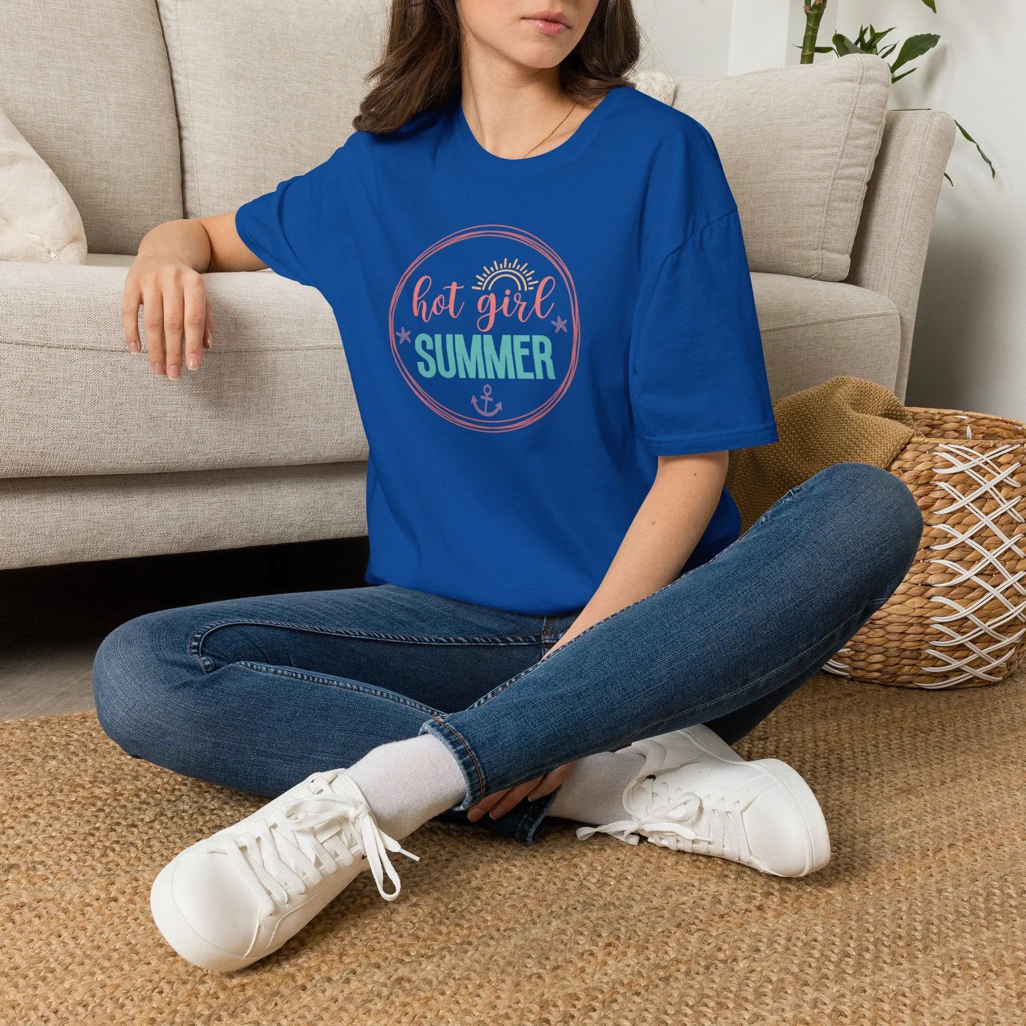 Hot Girl Summer Beachy Sun T-Shirt Printify Back To Basics