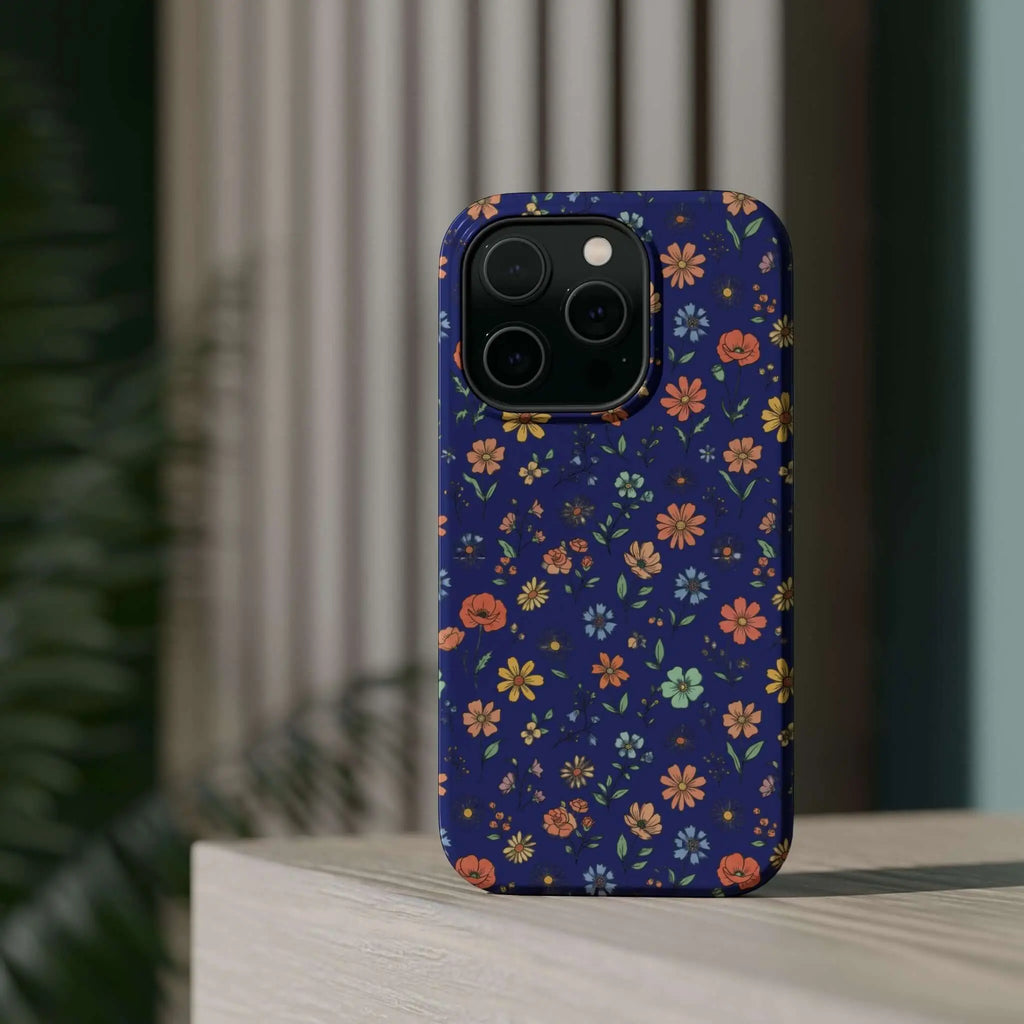 Floral All-Over Seasonal Print Phone Case — Magnetic Impact-Resistant Printify