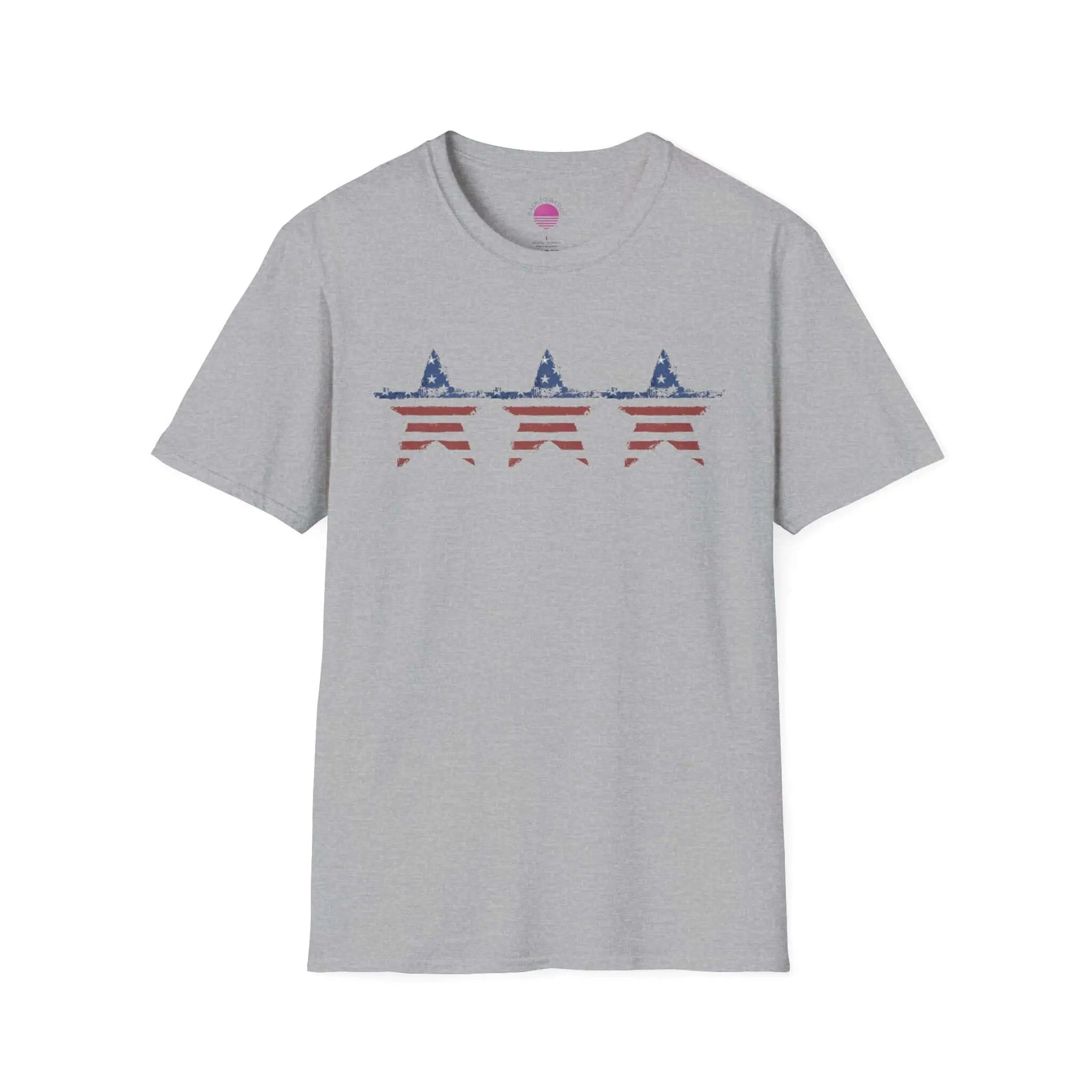 Patriotic Star Stripe T-Shirt — American Flag Stars & Stripes Tee Printify