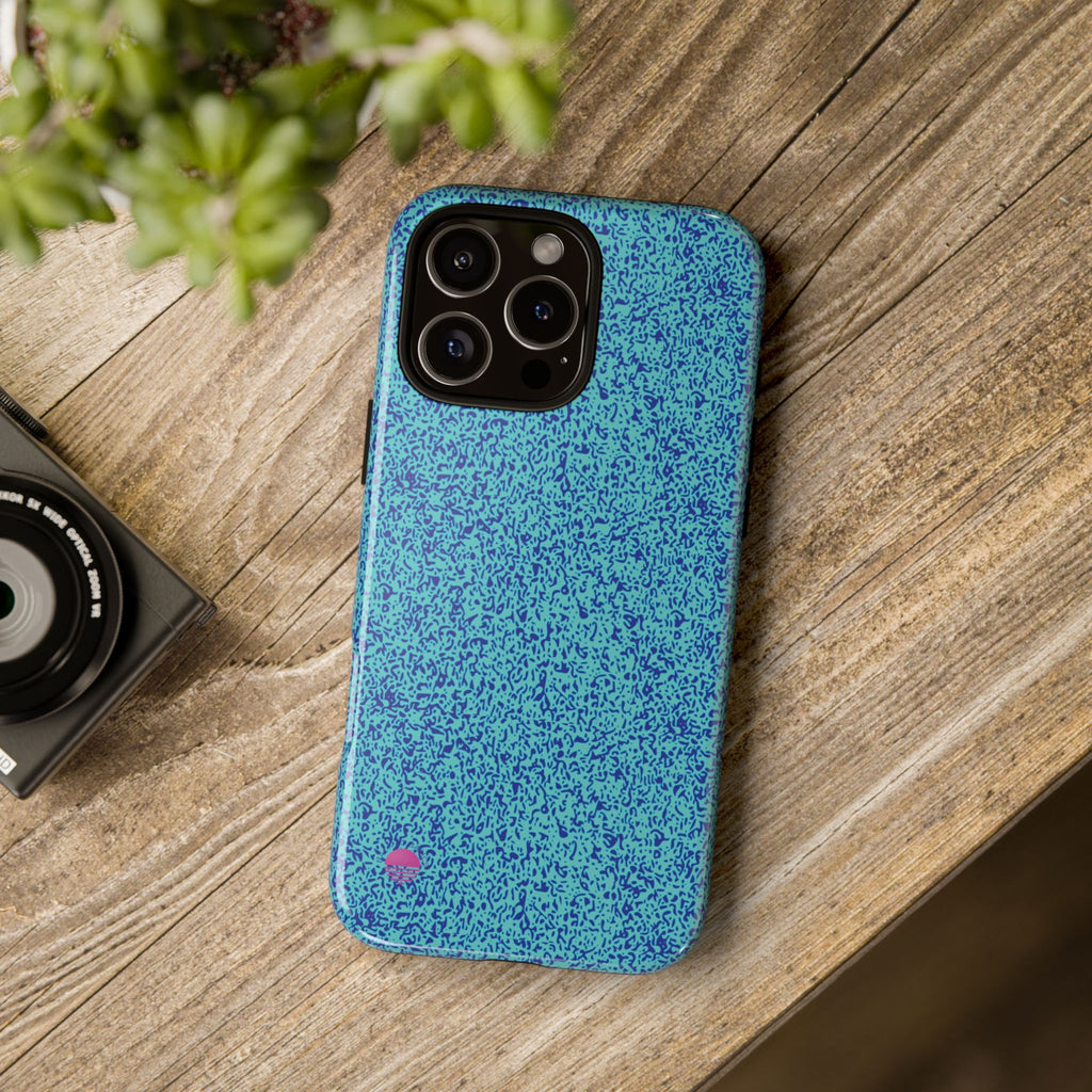 All over print iphone cases aqua blue