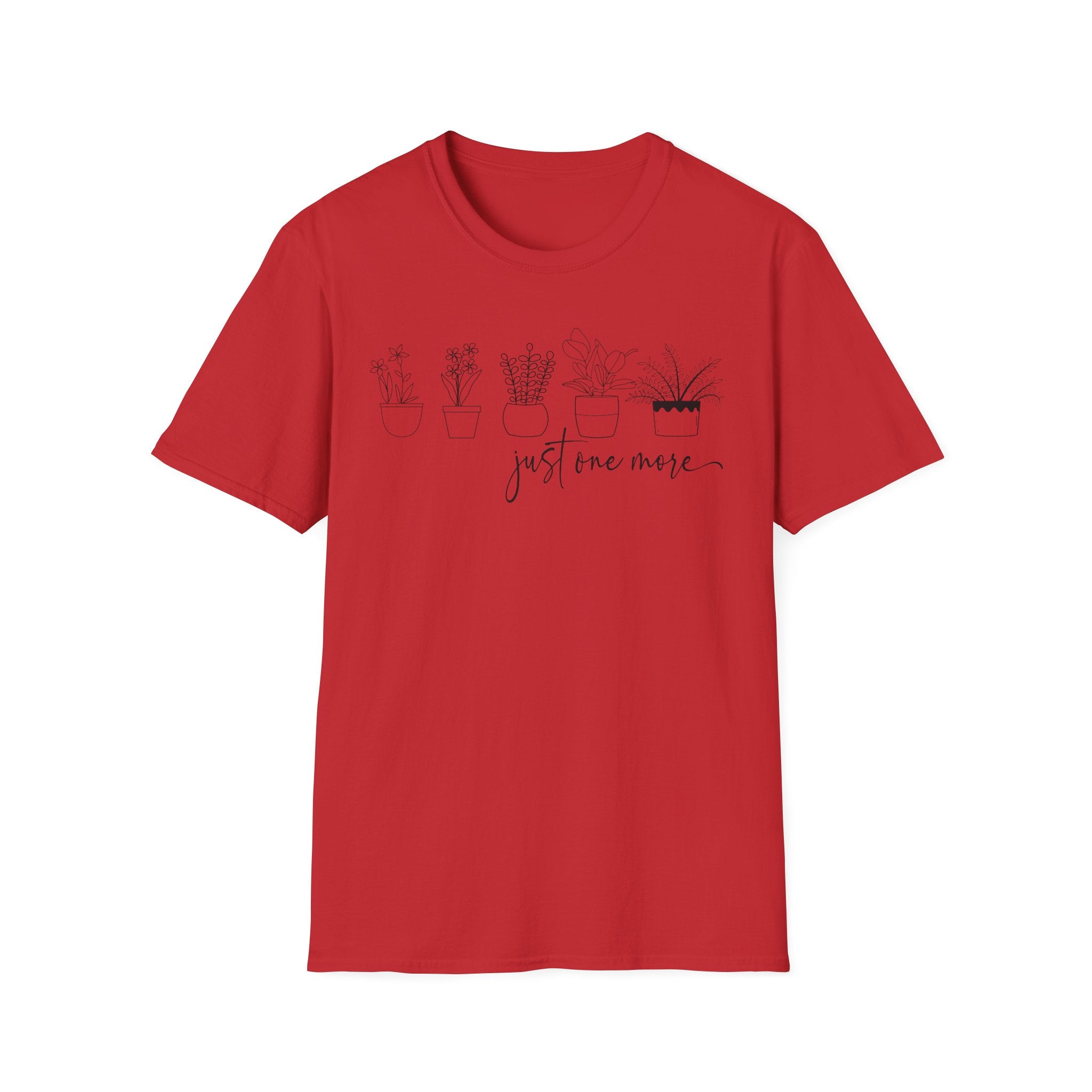 Unisex Softstyle T-Shirt ‘just one more’ for plant lovers