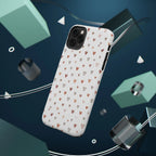 Heart Doodle Shockproof Phone Case — Cute Neutral Tiny Hearts Design Printify