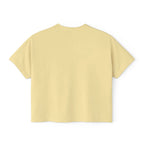 Cute Cosmic Cat Boxy Tee — Women's Graphic T-Shirt Printify
