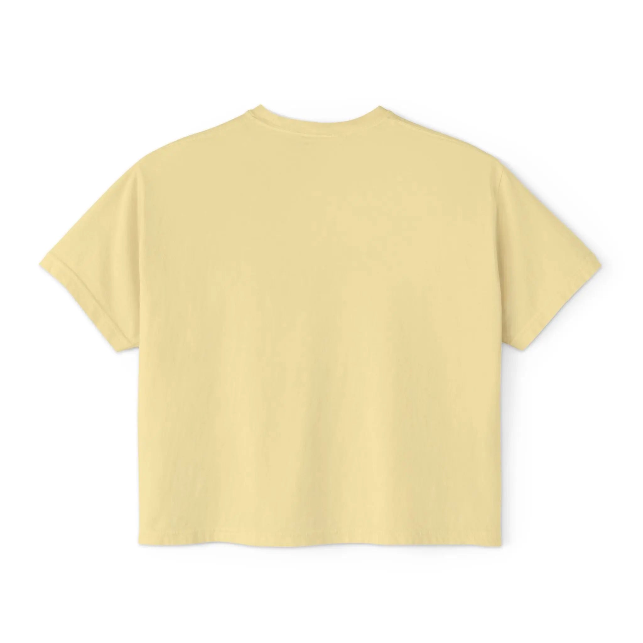 Cute Cosmic Cat Boxy Tee — Women's Graphic T-Shirt Printify