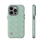 All over print Green pastel whirls iphone case